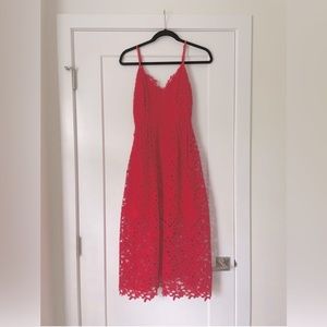 ASTR The Label Lace A Line Midi Dress